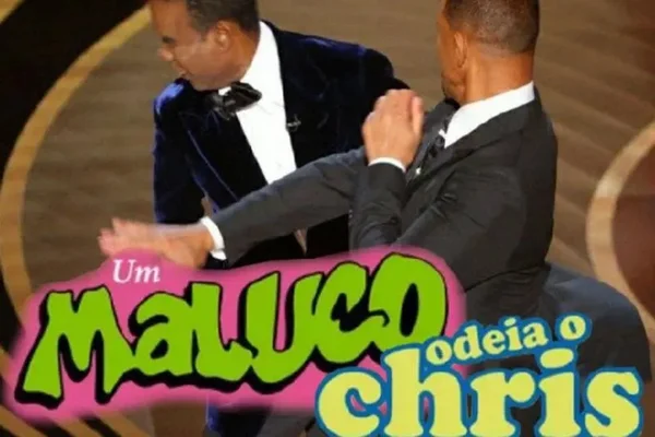 Meme sobre o tapa que Will Smith deu em Chris Rock durante a Cerimônia do Oscar 2022
