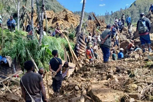 Deslizamento de terra em Papua Nova Guiné