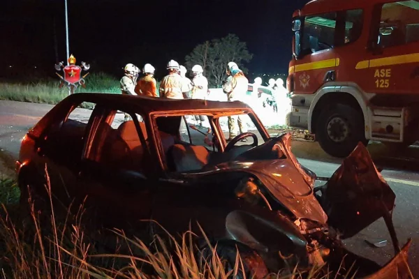 Uma pessoa morre e três ficam gravemente feridas em acidente no DF