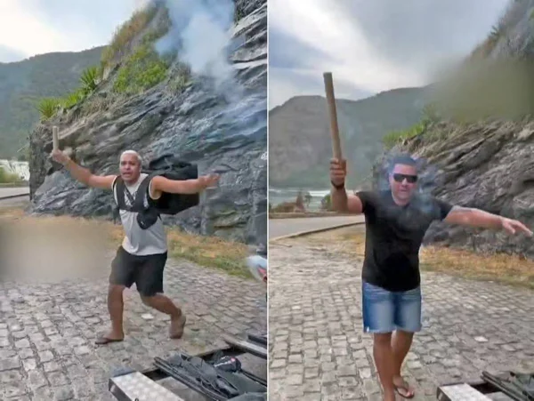 imagem colorida influenciadores investigados incendio florestal rio