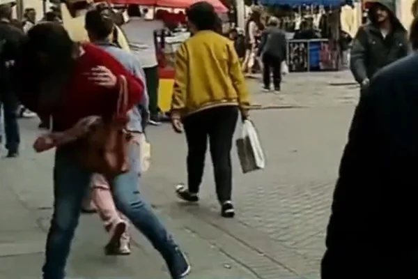 Print de um vídeo do Twitter