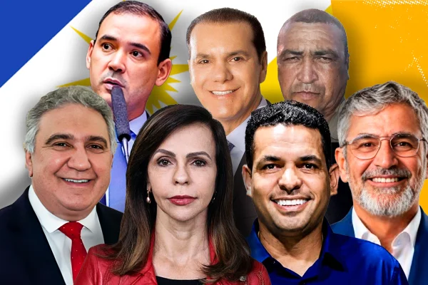 Imagem colorida mostra candidatos ao governo do Tocantins - Metrópoles