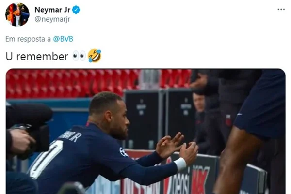 Neymar Jr provoca Borussia