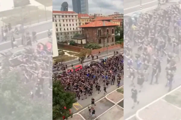 Torcedores do Dínamo Zagreb fazem gestos nazistas antes de partida