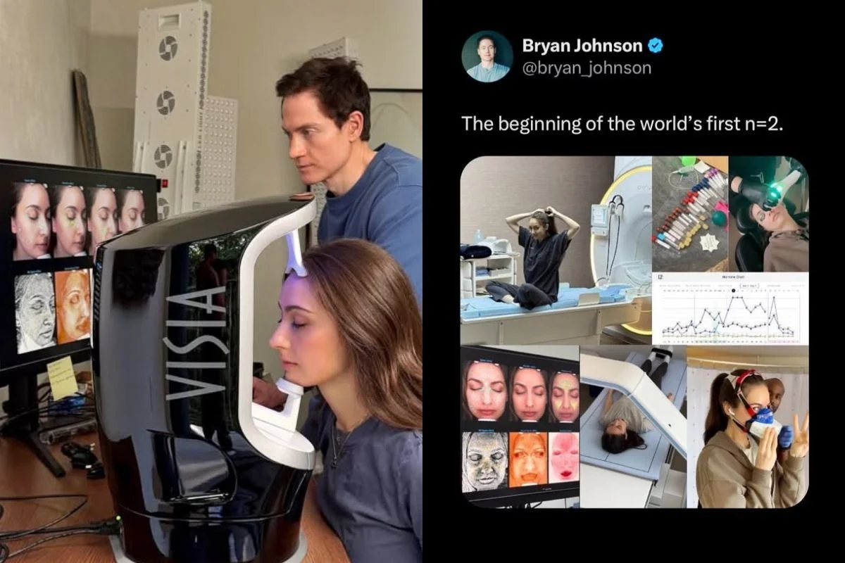 Bilionário Bryan Johnson expande projeto de longevidade, incluindo a namorada Kate Tolo para criar a 'mulher mais monitorada da história' no Blueprint