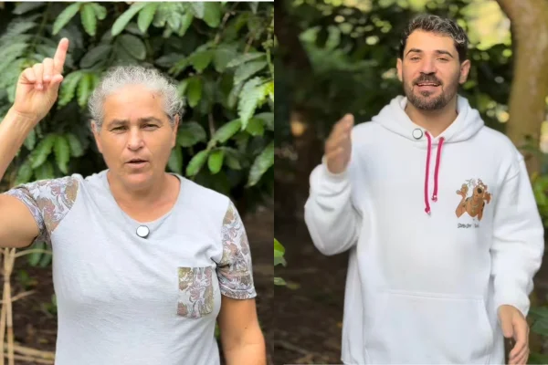 Montagem de mãe e filho