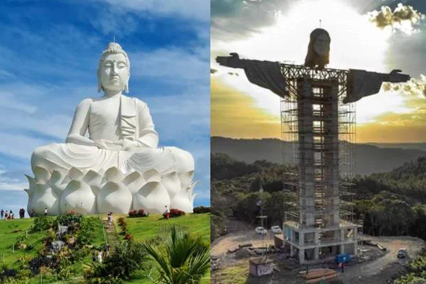 imagem colorida de estátuas religiosas no brasil