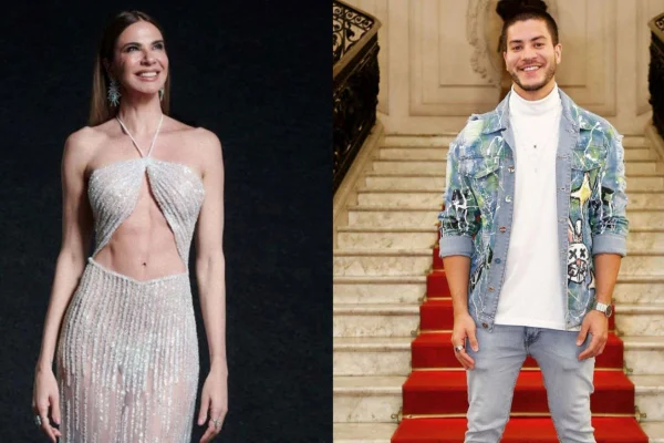 Luciana Gimenez “flerta” com Arthur Aguiar durante entrevista