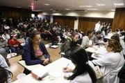 A avaliação foi feita no auditório do Hmib. Quem conseguiu ser atendida, saiu com data agendada para colocar o DIU A avaliação foi feita no auditório do Hmib. Quem conseguiu ser atendida, saiu com data agendada para colocar o DIU