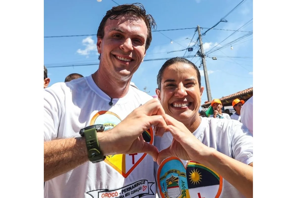 O ex-prefeito de Petrolina, Miguel Coelho (União), ao lado da governadora de Pernambuco, Raquel Lyra (PSD) O ex-prefeito de Petrolina, Miguel Coelho (União), ao lado da governadora de Pernambuco, Raquel Lyra (PSD)