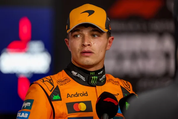 Lando Norris, após corrida ruim com sétimo lugar. McLaren fez prova ruim.