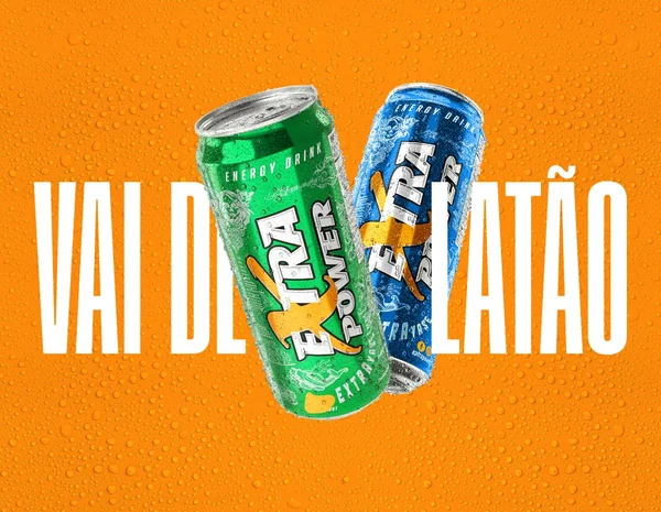 Imagem colorida mostrando duas latas de energético-Metrópoles