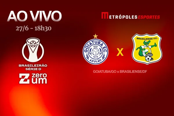 Série D ZeroUm: Metrópoles transmite Goiatuba-GO x Brasiliense-DF