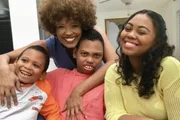 Isabel Fillardis e os três filhos Isabel Fillardis e os três filhos