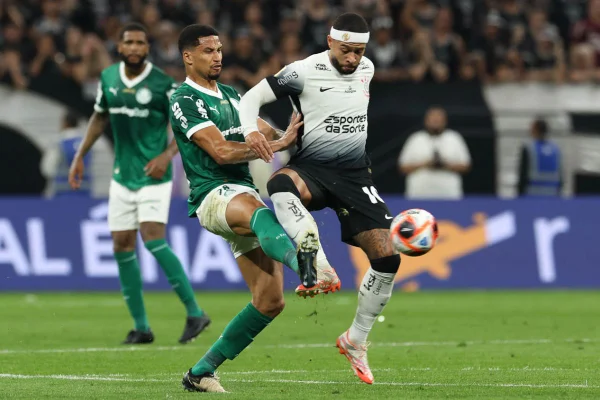 Imagem colorida de Corinthianas e Palmeiras na final do Paulistão de 2025 - Metrópoles