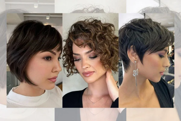 tendências de cortes de cabelo curto