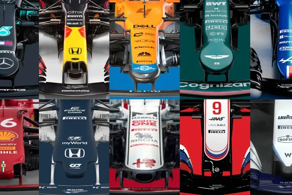 Novos carros da Fórmula 1