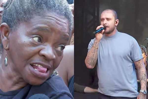 Fã assanhada "ataca" Diogo Nogueira em show e pede desculpas a Paolla Oliveira