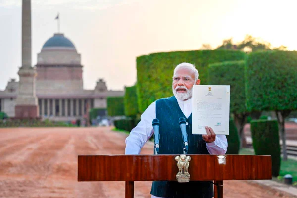 imagem colorida mostra Narendra Modi primeiro-ministro da índia - Metrópoles