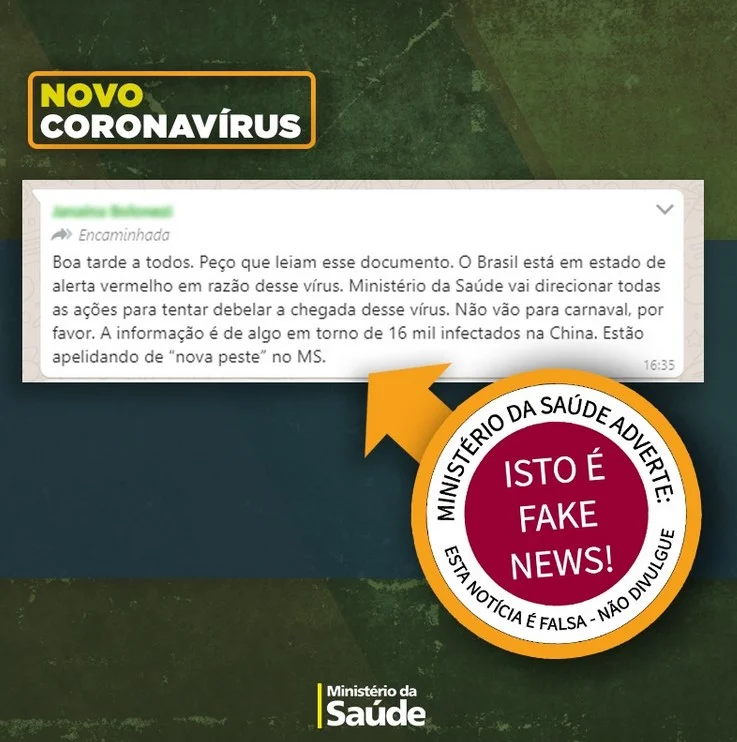 "No momento, não há comprovação que o novo coronavírus esteja circulando no Brasil, portanto não há precauções adicionais recomendadas para o público em geral. O isolamento só é recomendado para os casos suspeitos da doença que atendem a definição disponível no portal do Ministério da Saúde" "No momento, não há comprovação que o novo coronavírus esteja circulando no Brasil, portanto não há precauções adicionais recomendadas para o público em geral. O isolamento só é recomendado para os casos suspeitos da doença que atendem a definição disponível no portal do Ministério da Saúde"