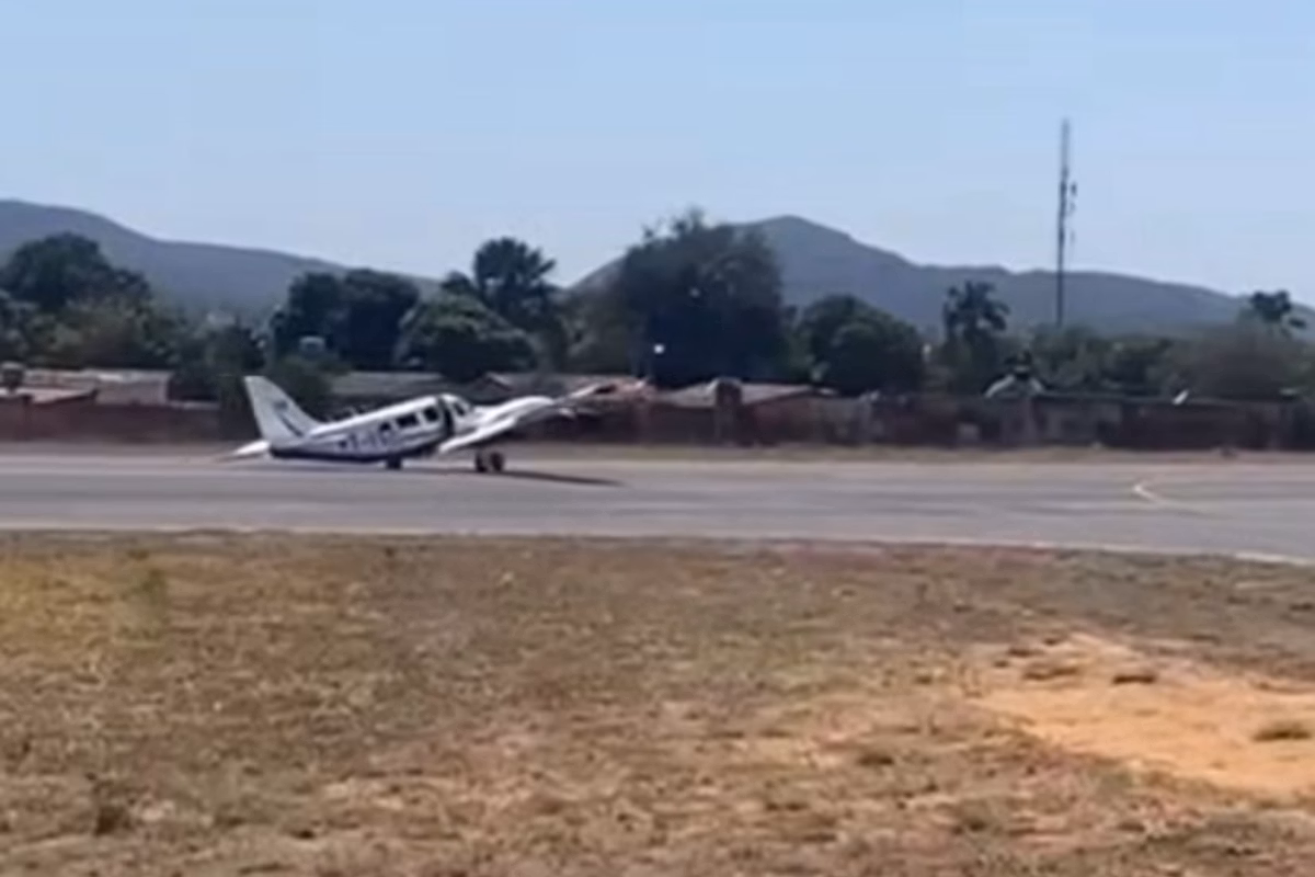 Avião do deputado Carlos Avallone em pouso de emergência