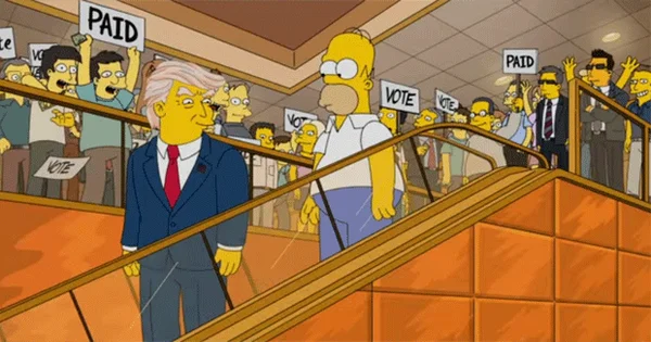 ‘Os Simpsons’ previram a vitória de Trump há 16 anos