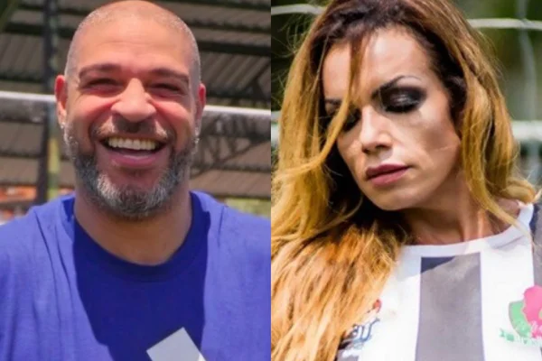 Montagem feita a partir de fotos de Adriano Imperador e Wanessa Angell - Metrópoles
