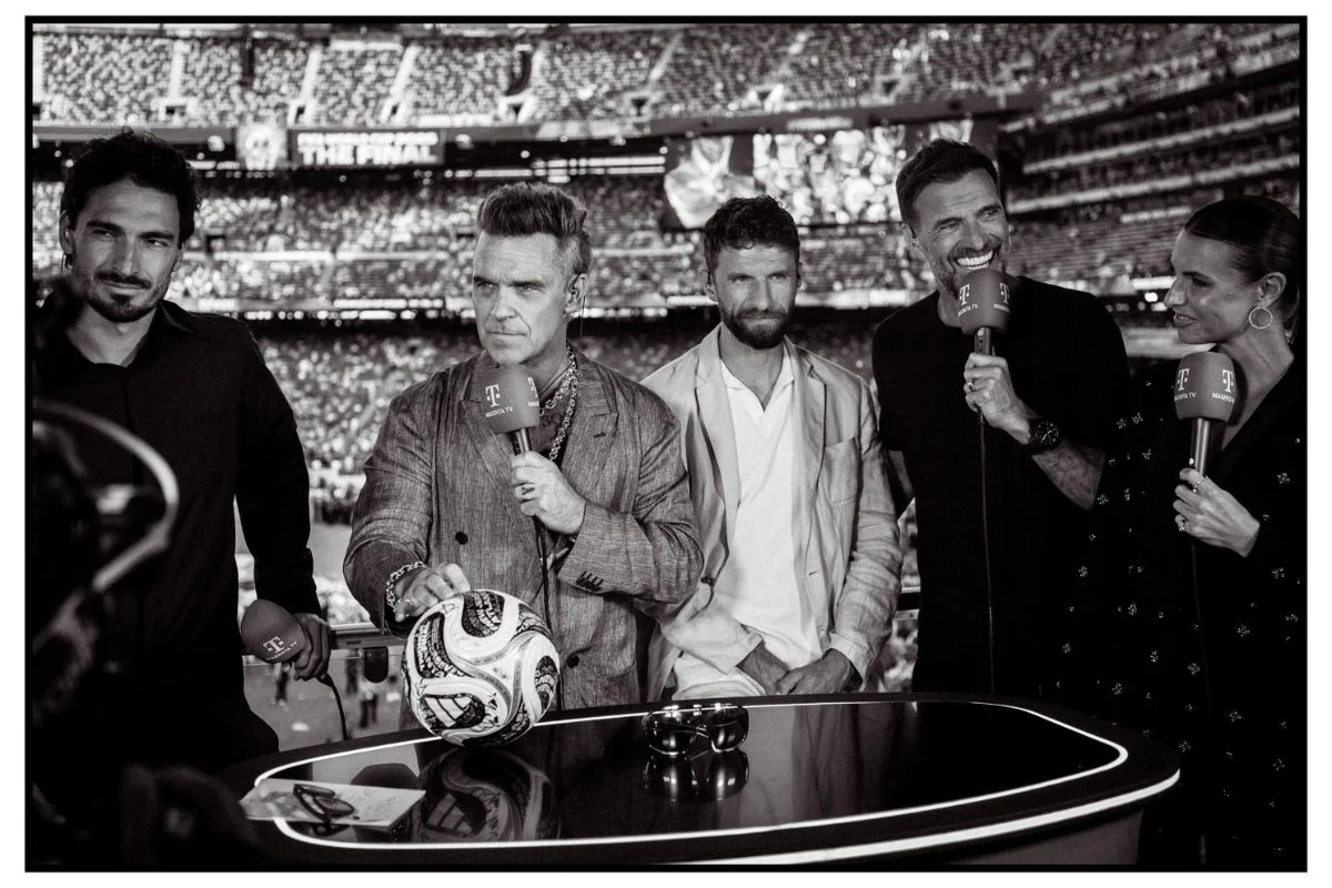 O cantor Robbie Williams comentou o episódio após o vídeo viralizar nas redes O cantor Robbie Williams comentou o episódio após o vídeo viralizar nas redes