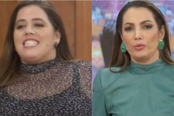 Montagem colorida de Tati Machado (à esquerda) e Patrícia Poeta (à direita) - Metrópoles