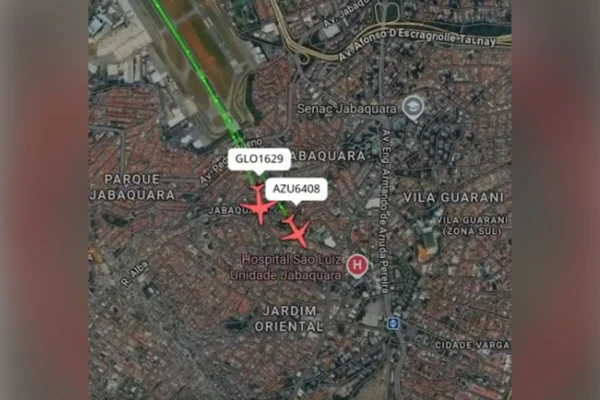 Cenipa investiga incidente em que aviões ficaram perigosamente próximos perto do Aeroporto de Congonhas - Metrópoles