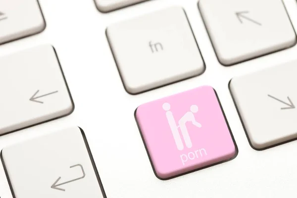 Teclado de computador com tecla pornô