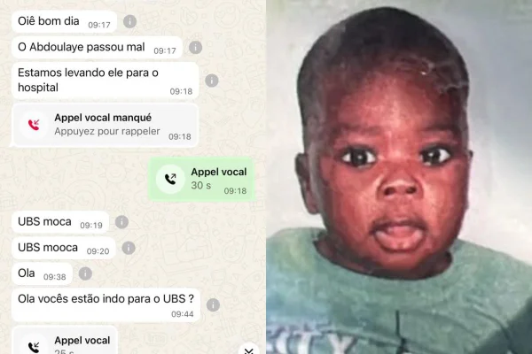 “Passou mal”: mensagens mostram como creche avisou pai de bebê morto