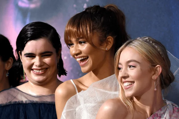 foto com cor. Sydney Sweeney e colegas de elenco de Euphora - metrópoles
