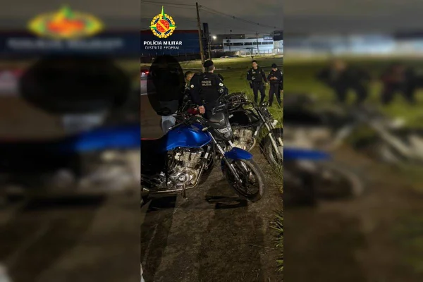 Polícia flagra racha de motos durante evento clandestino no DF