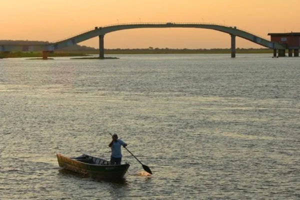 Foto colorida do Rio Paraguai - Metrópoles