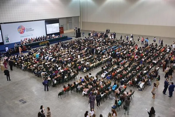 Auditório da Conferência Nacional da Mulher Advogada, em Fortaleza (CE)