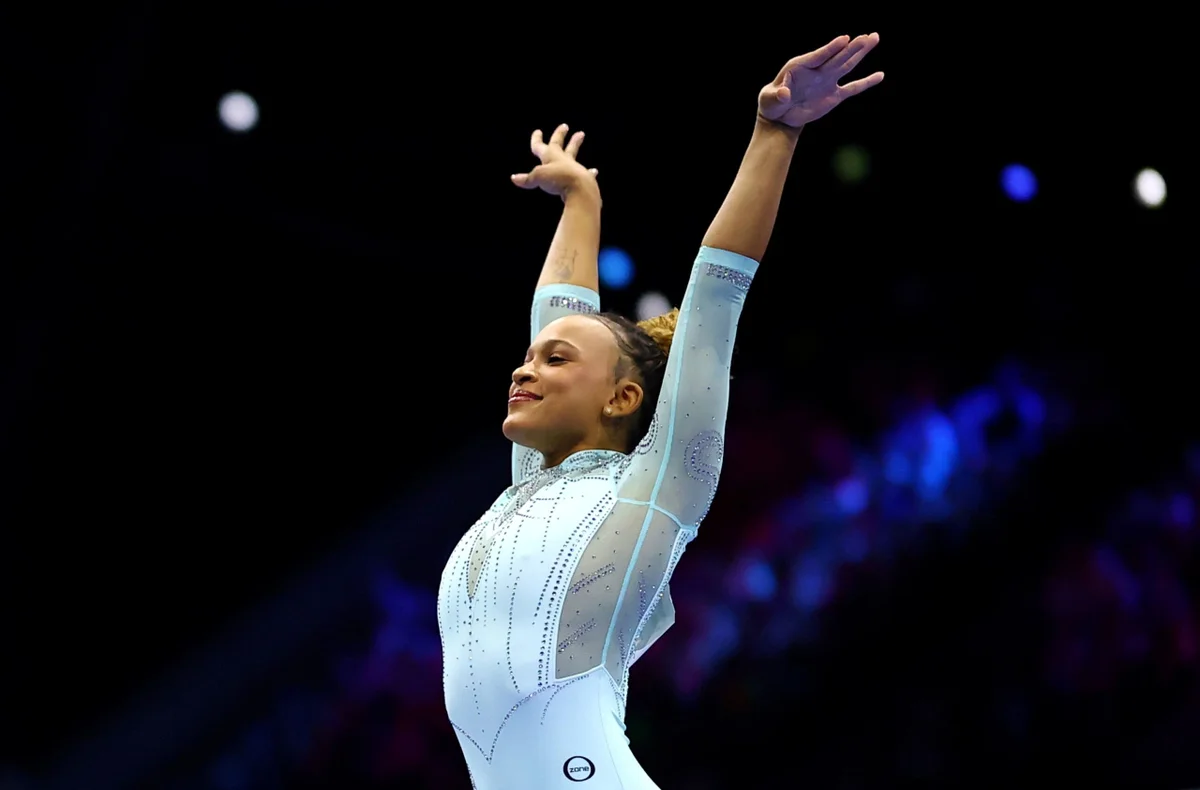 Rebeca conquistou 14,466 no salto Rebeca conquistou 14,466 no salto