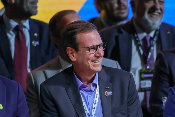 O prefeito do Rio de Janeiro, Eduardo Paes, na abertura do Encontro de Novos Prefeitos e Prefeitas - Metrópoles