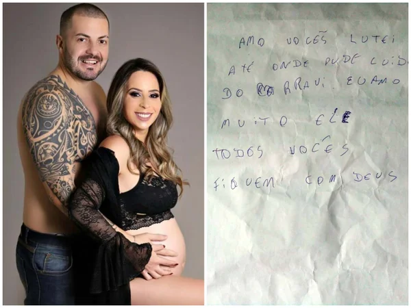 Raphael e Estela e a carta que o marido deixou para a família antes de falecer