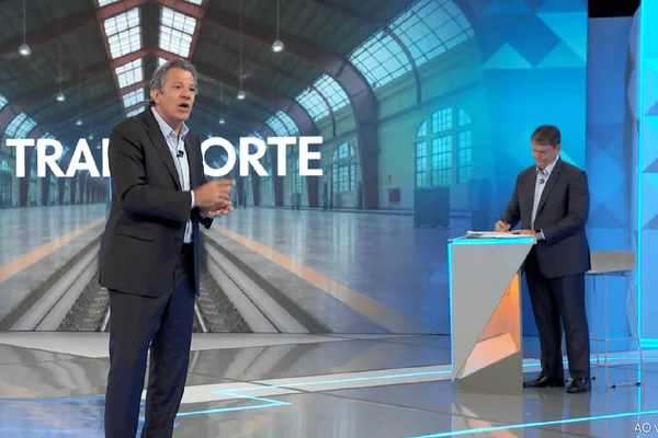 Haddad Tarcisio debate globo São Paulo Ricardo Nunes