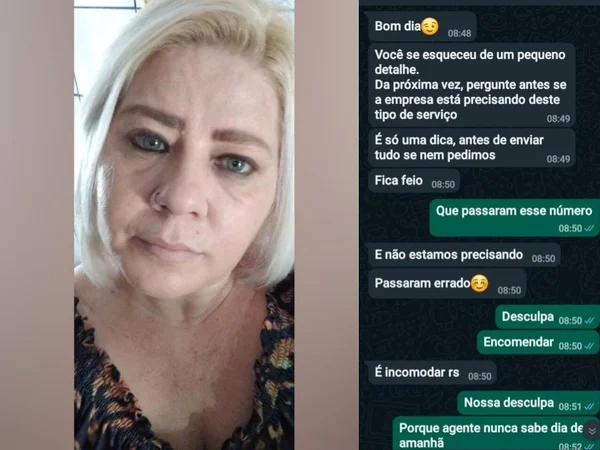 A cuidadora de idosos Cristiane Bueno Santanna, 43 anos, relata ter sido humilhada ao procurar emprego em uma casa de repouso