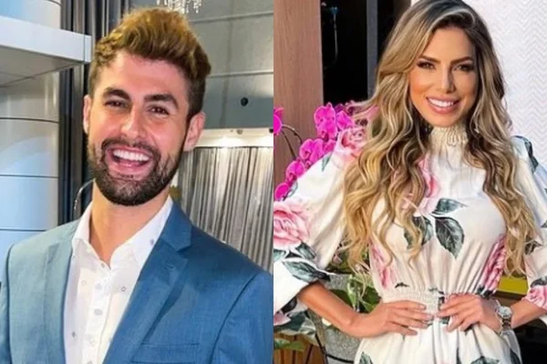 Erika Schneider e Rezende são flagrados aos beijos na festa de Flay