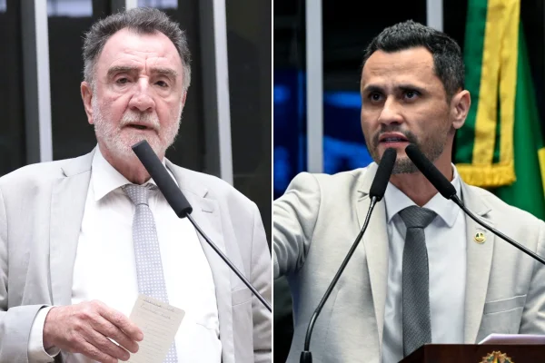 Deputado federal Patrus Ananias e senador Cleitinho Azevedo