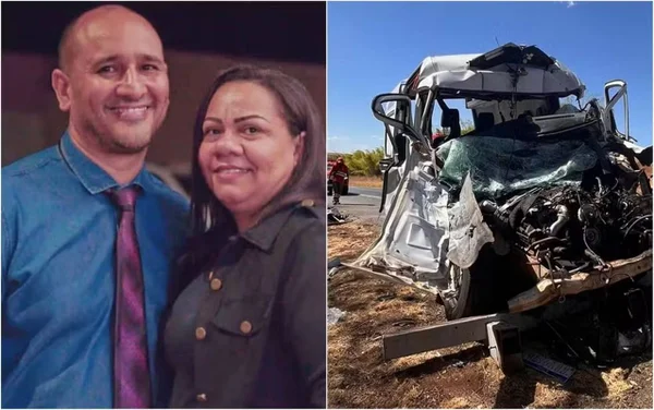imagem colorida acidente mata casal de pastores goias