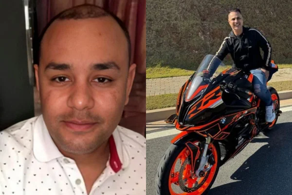 Imagens colorida de Sérgio Luiz de Freitas Filho, conhecido como Mijão ou Xixi, e apontado como membro da cúpula do Primeiro Comando da Capital (PCC), à esquerda, e Maurício Silveira Zambaldi, vulgo Dragão, à direita. - Metrópoles
