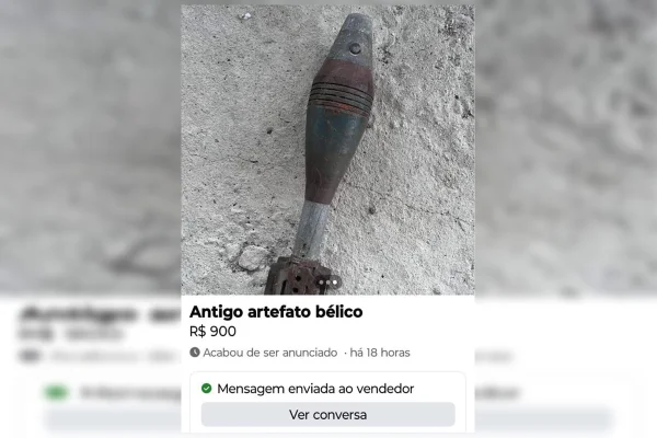 Mulher anuncia venda de explosivo das Forças Armadas on-line e é presa