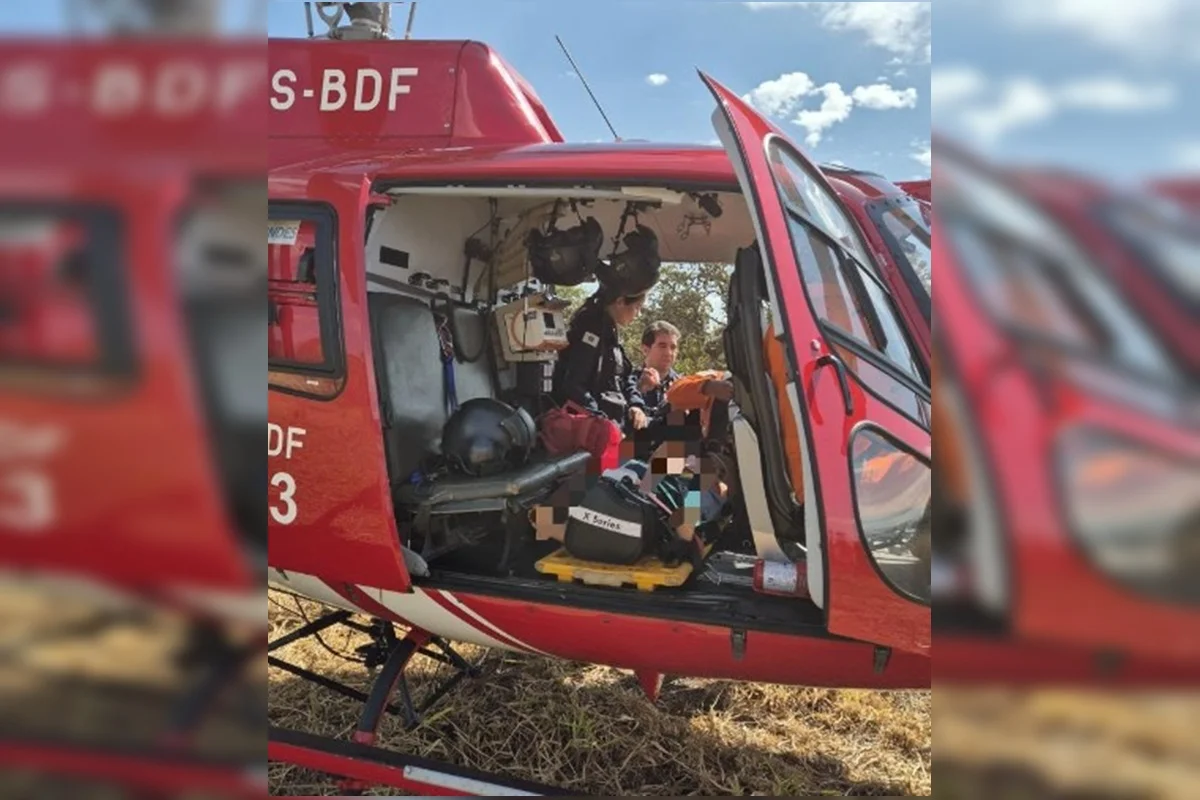 Criança Vítima de Choque Elétrico no Café Sem Troco é Resgatada por Helicóptero