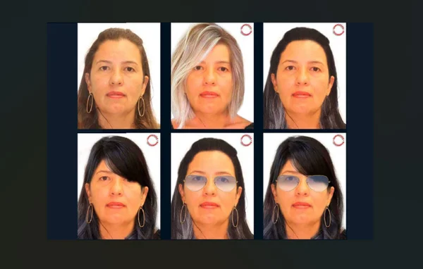 Possíveis disfarces da Rainha do Pó divulgados pela PF
