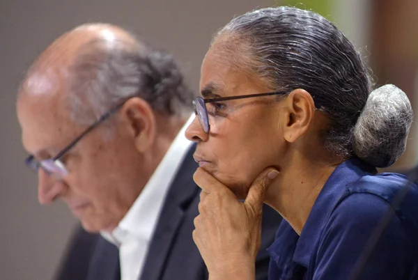 Vice-presidente Geraldo Alckmin e ministra do Meio Ambiente, Marina Silva