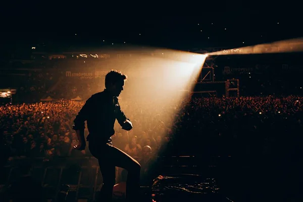 The Killers e Brandon Flowes durante show em Brasília